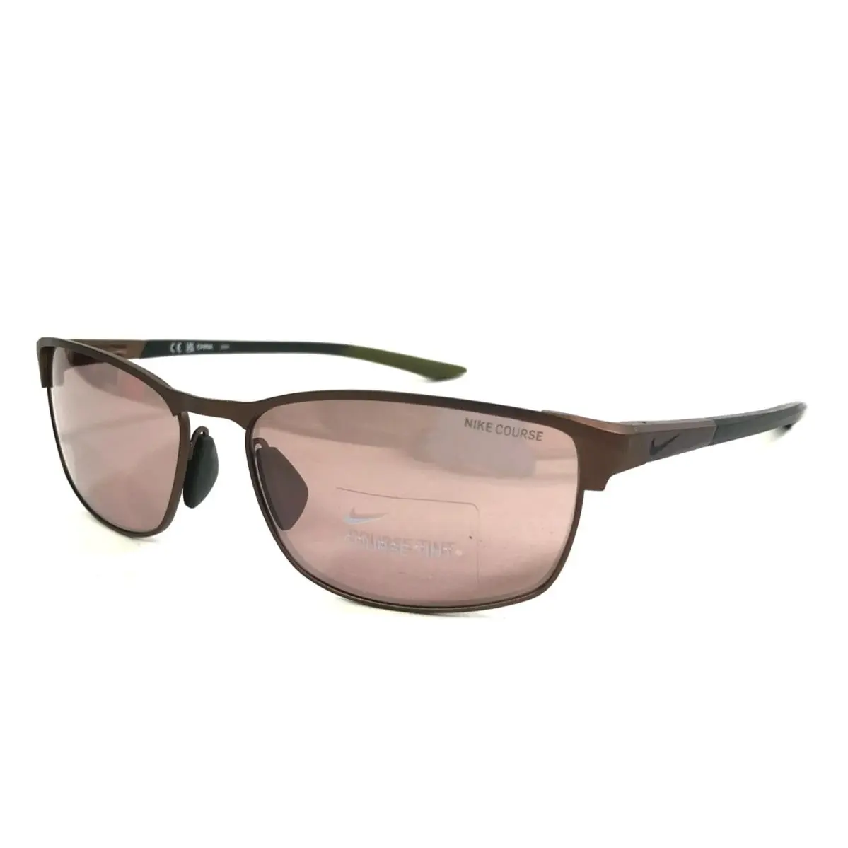 Nike Sunglasses Modern Metal E DZ7365 220 Satin Walnut with Course Tint Lenses