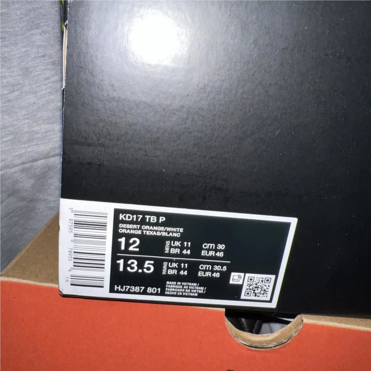 Nike shoes - Nike KD 17 - HJ7387-801 - Desert Orange 1