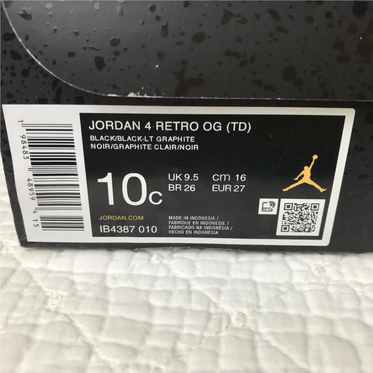 Nike shoes - Air Jordan 4 - Air - Black 10