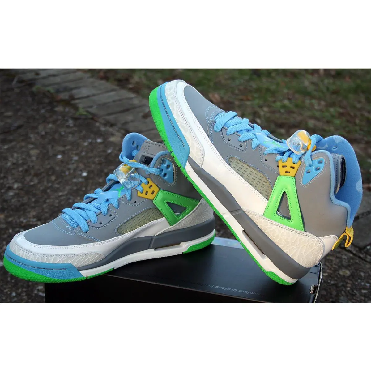 Nike shoes - Jordan Spizike - Spizike - Stealth/poison green/university blue/blitz (UPC: 0887223324188) 8