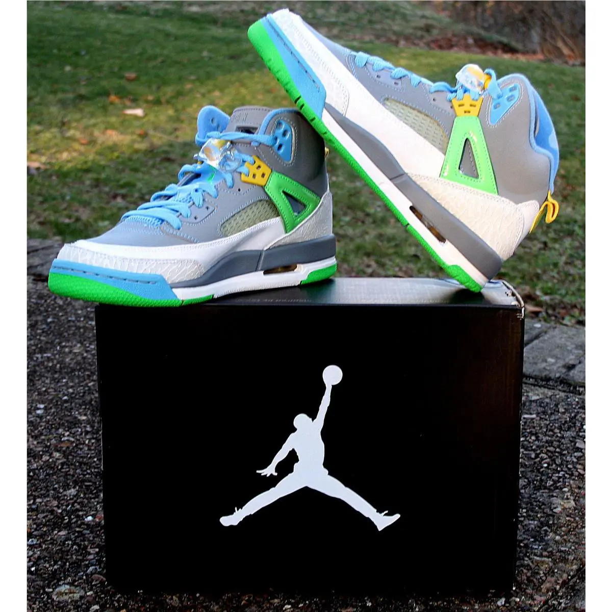 Nike shoes - Jordan Spizike - Spizike - Stealth/poison green/university blue/blitz (UPC: 0887223324188) 7