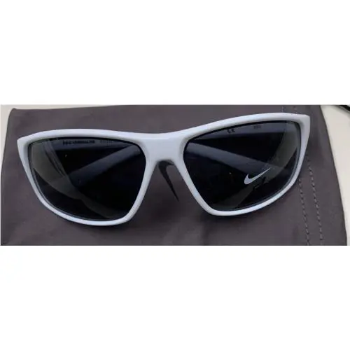 Nike Polarized Sunglasses Adrenaline EV1112 107 Matte White Unisex 66-15-135 mm