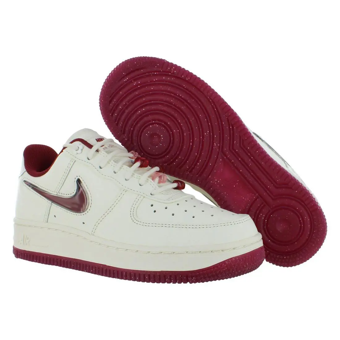Nike Air Force 1 `07 SE Premium Womens Shoes Size 5.5 Color: Sail/team - Ivory, Main: White