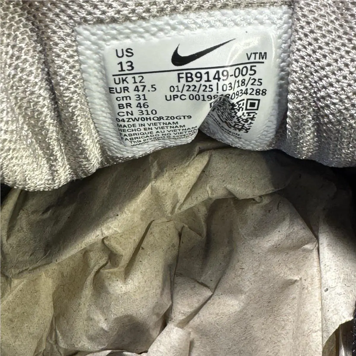 Nike shoes - Nike Zoom Vomero - Zoom Vomero - FB9149-005 - College Grey/Black-Cave Stone (UPC: 198480934288) 4