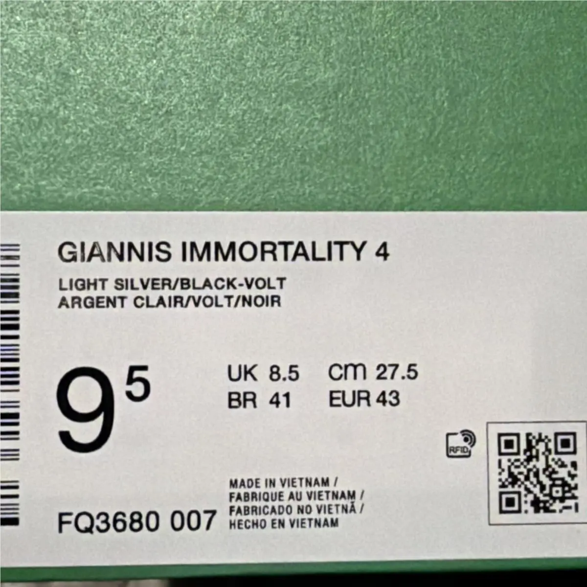 Nike shoes - Giannis Immortality 4 - Giannis Immortality - Light Silver/Volt/Black 3
