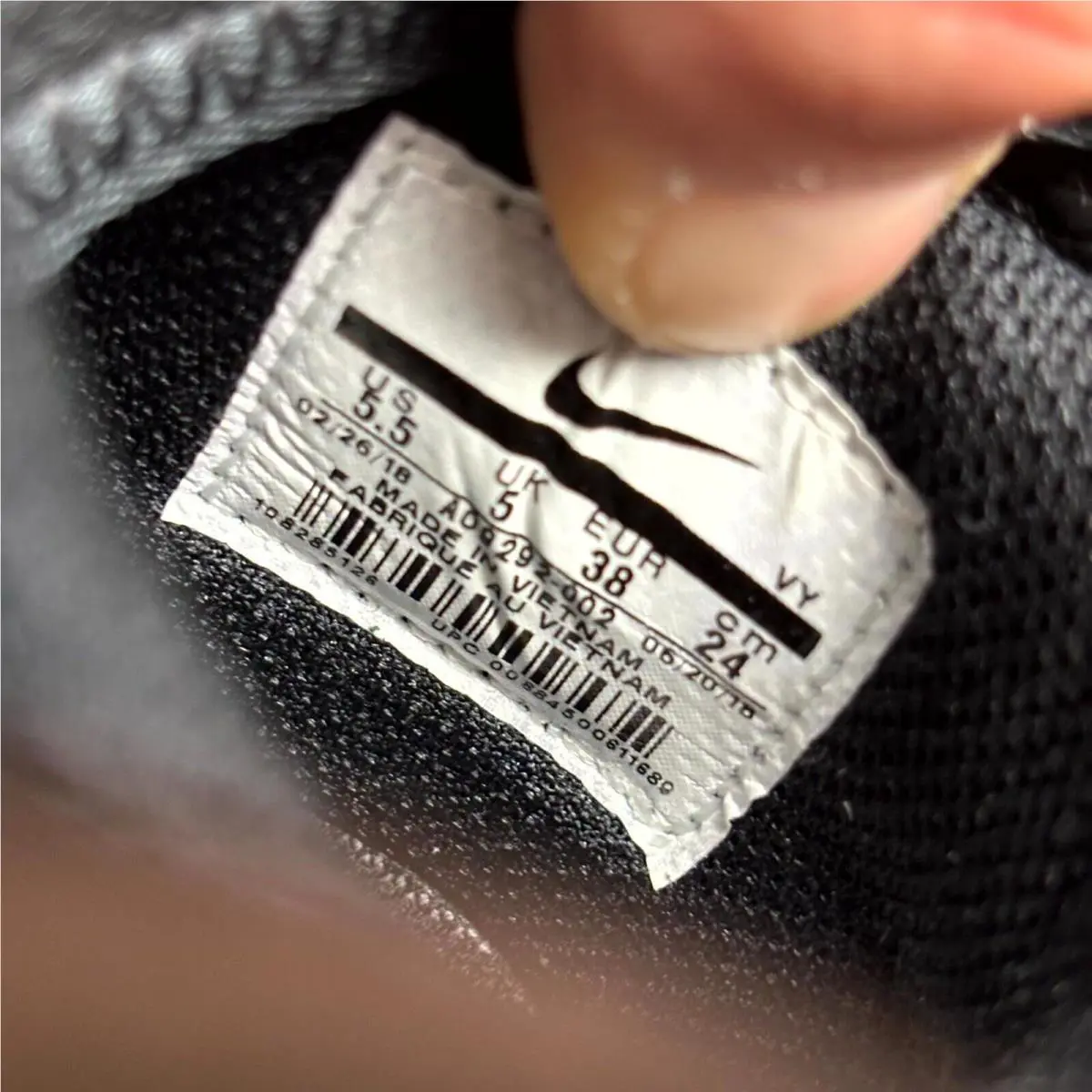 Nike shoes - Nike Air Force 1 High AO9292-002 - AO9292-002 - Black Sail (UPC: 884500611689) 8