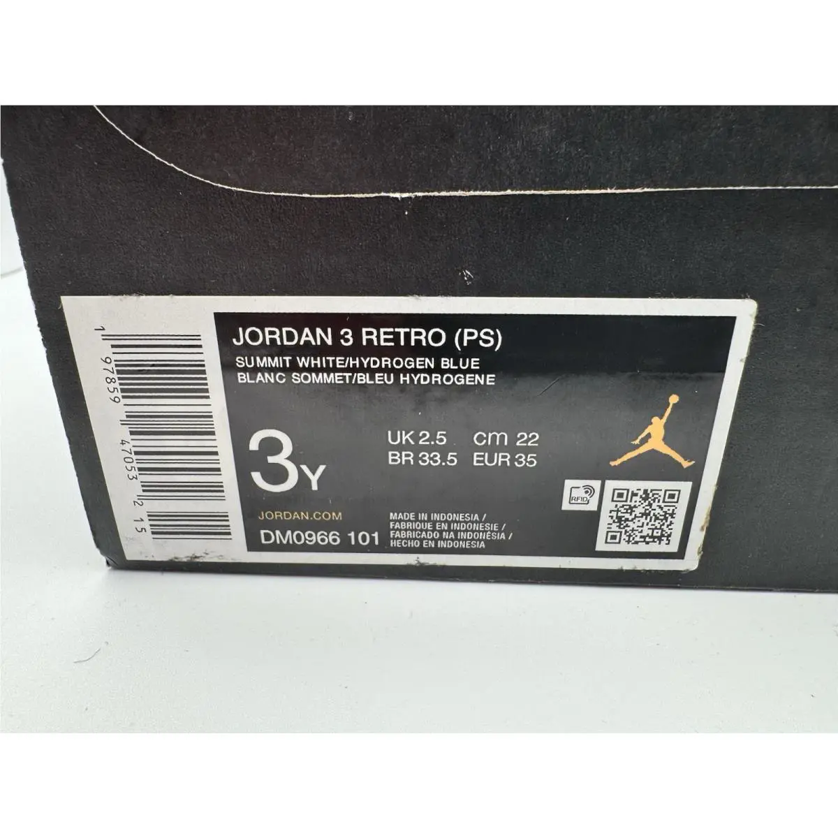 Nike shoes - Jordan 4 Retro - Retro - Summit White / Hydrogen Blue (UPC: 0197859470532) 6