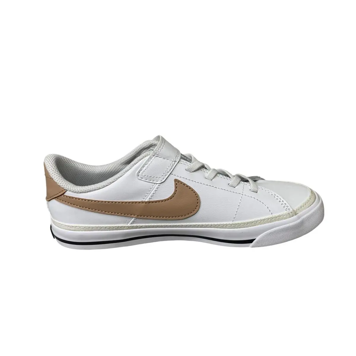 Nike Youth Kid Sneaker Court Legacy DA5381 126 Psv White Hemp Black Size 3 - White