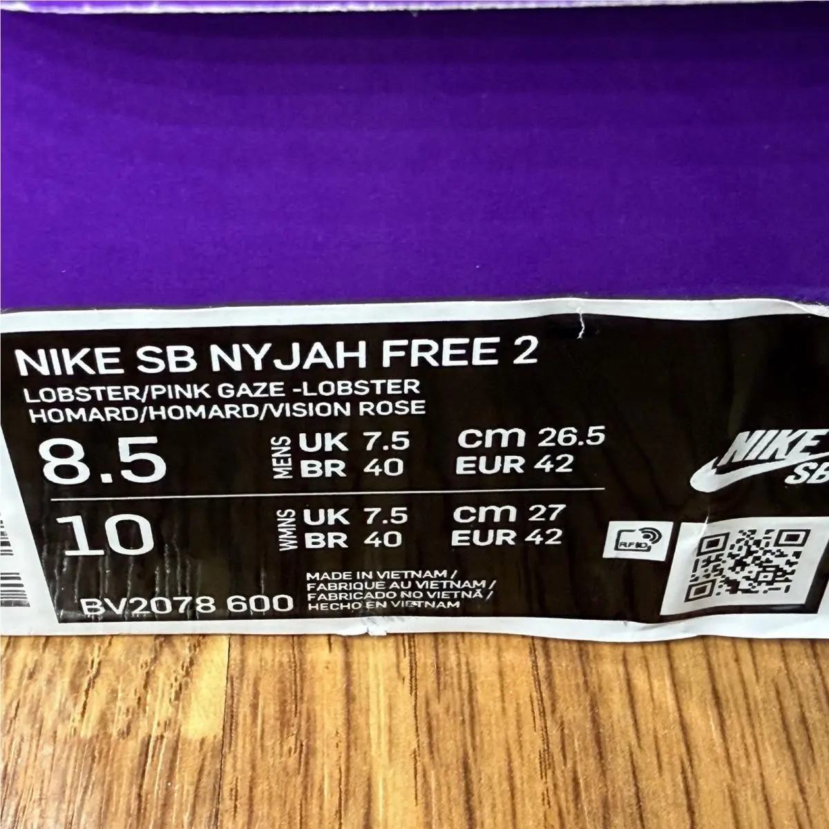 Nike shoes - Nike SB Nyjah Free 2 - BV2078-600 - White, Lobster, Pink Gaze (UPC: 0195242335185) 15