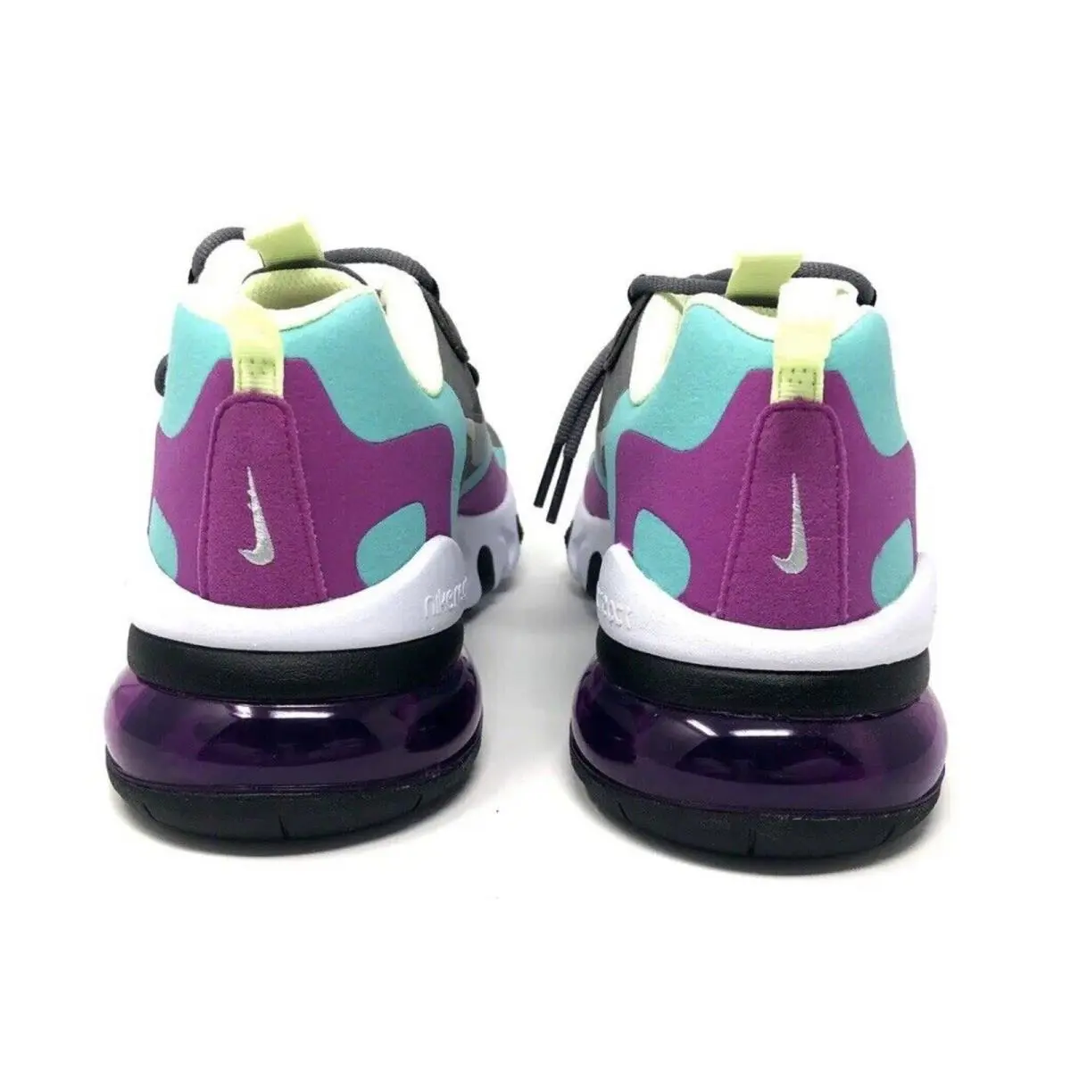 Nike shoes - Nike Air Max 270 React GS - Teal, Purple (UPC: 193152374409) 5