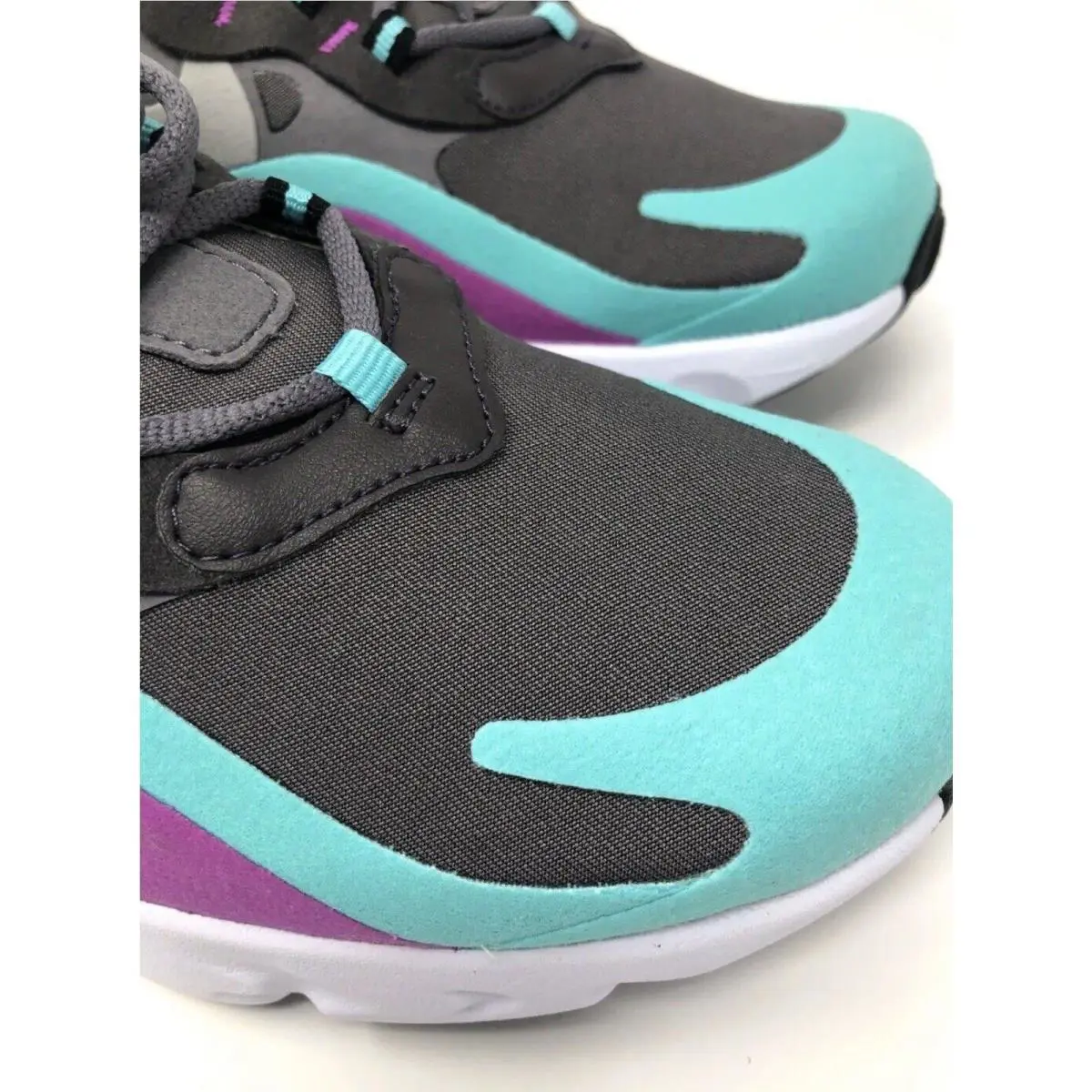 Nike shoes - Nike Air Max 270 React GS - Teal, Purple (UPC: 193152374409) 1