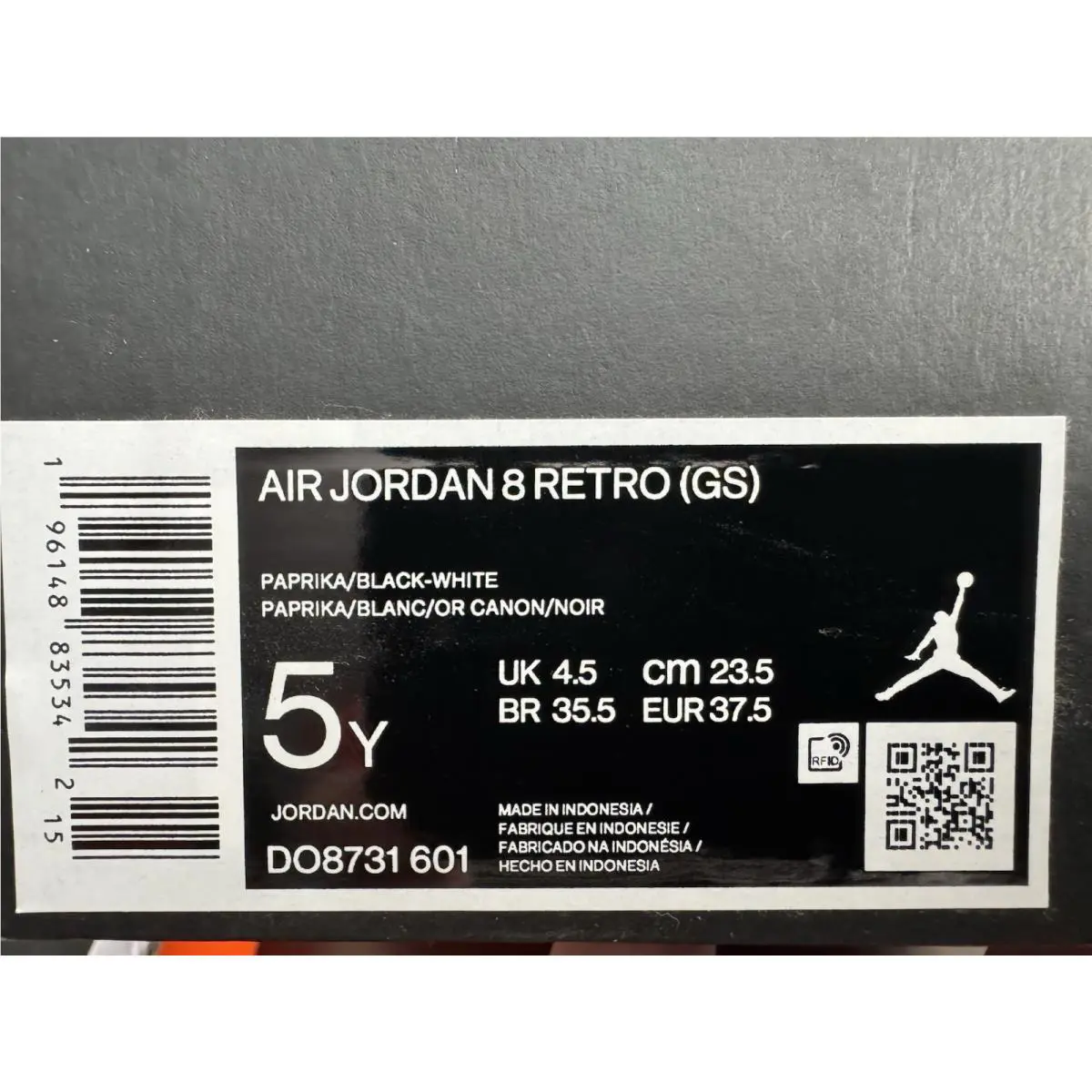 Nike shoes - Air Jordan 8 - Air - Black (UPC: 196148835342) 4