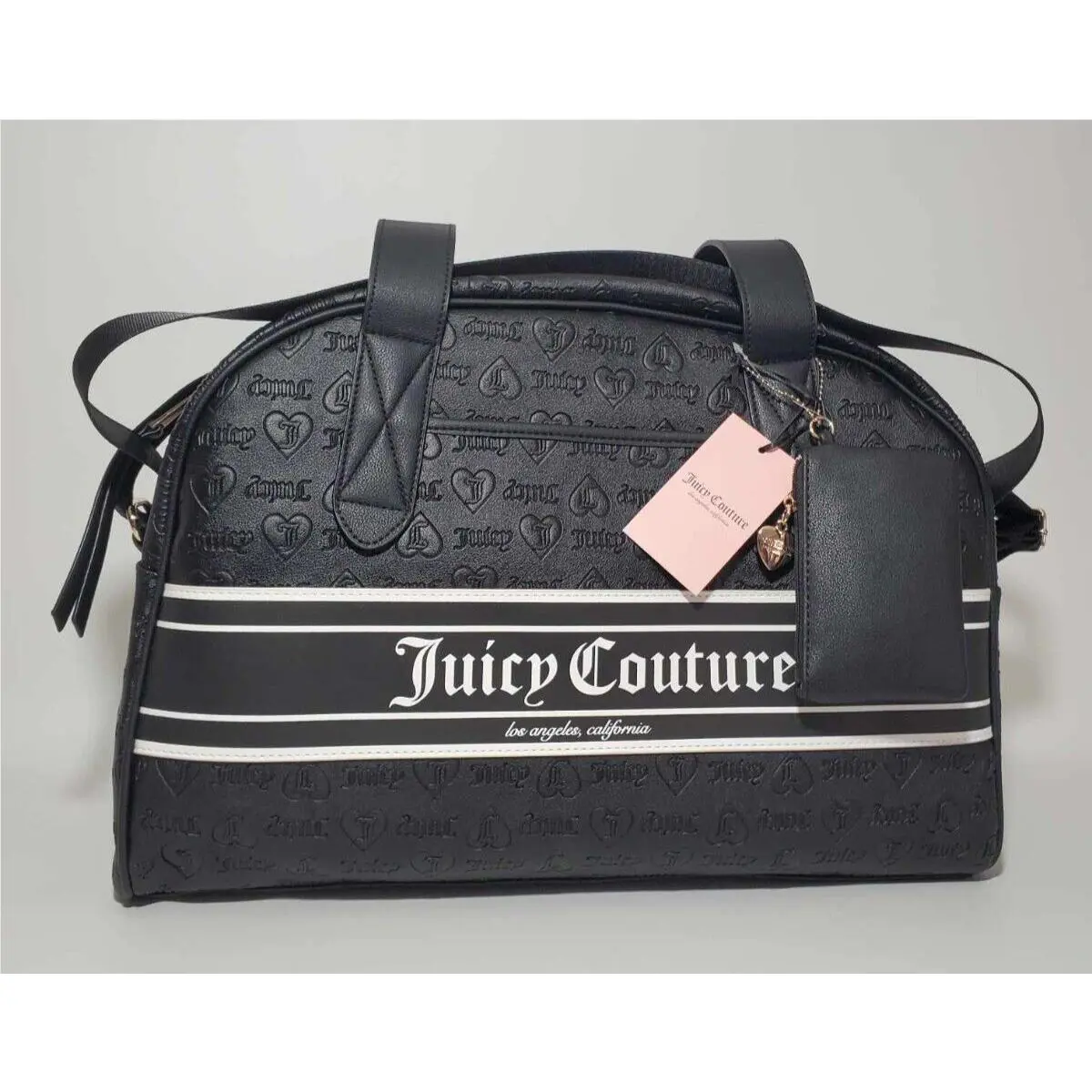 Juicy Couture Black Weekender Bag Large 18 x 13 -new