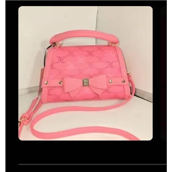 Juicy Couture Hot Pink Fuchsia Crossbody Shoulder Handbag Purse