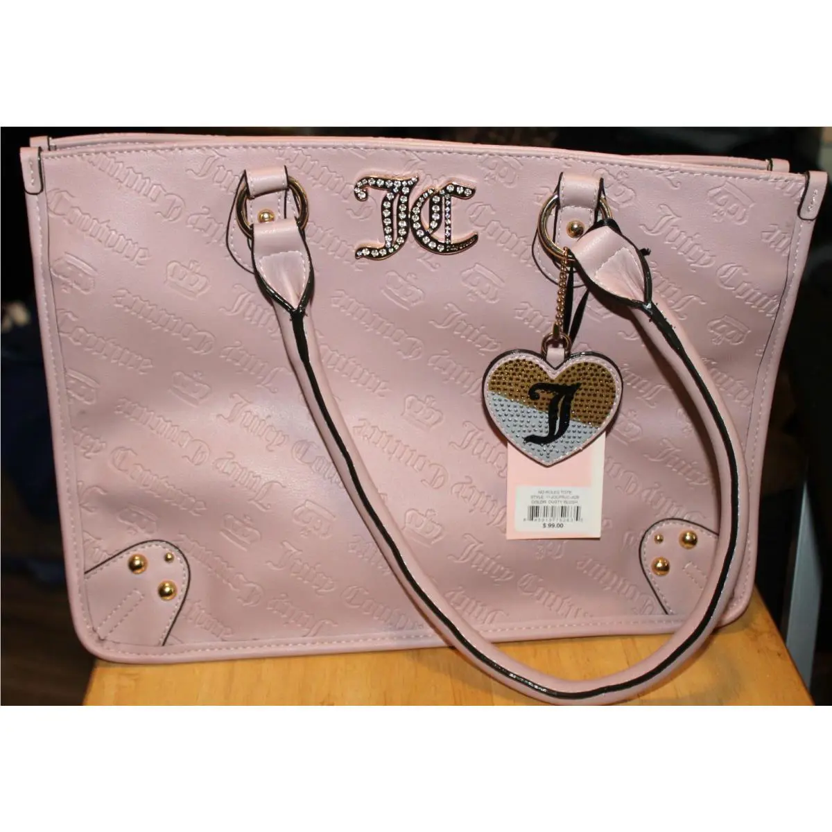 Juicy Couture No Rules Tote Bag Dusty Blush Pink