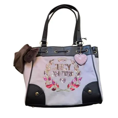 Juicy Couture Classic Juicy Never Dies Daydreamer Tote Bag Pink Brown