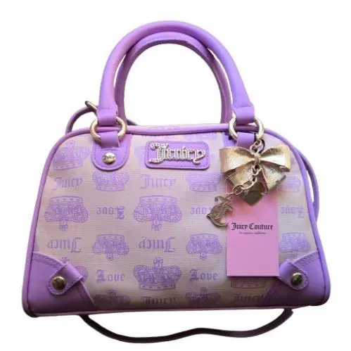 Juicy Couture Vintage Couture Bowler Bag Pink Diamond Violet