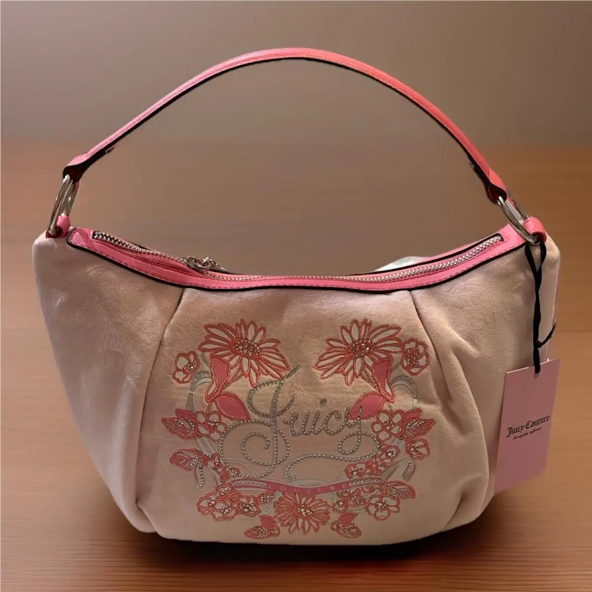 Juicy Couture Juicy In Bloom Hobo Shoulder Bag - Pretty Powder Blush