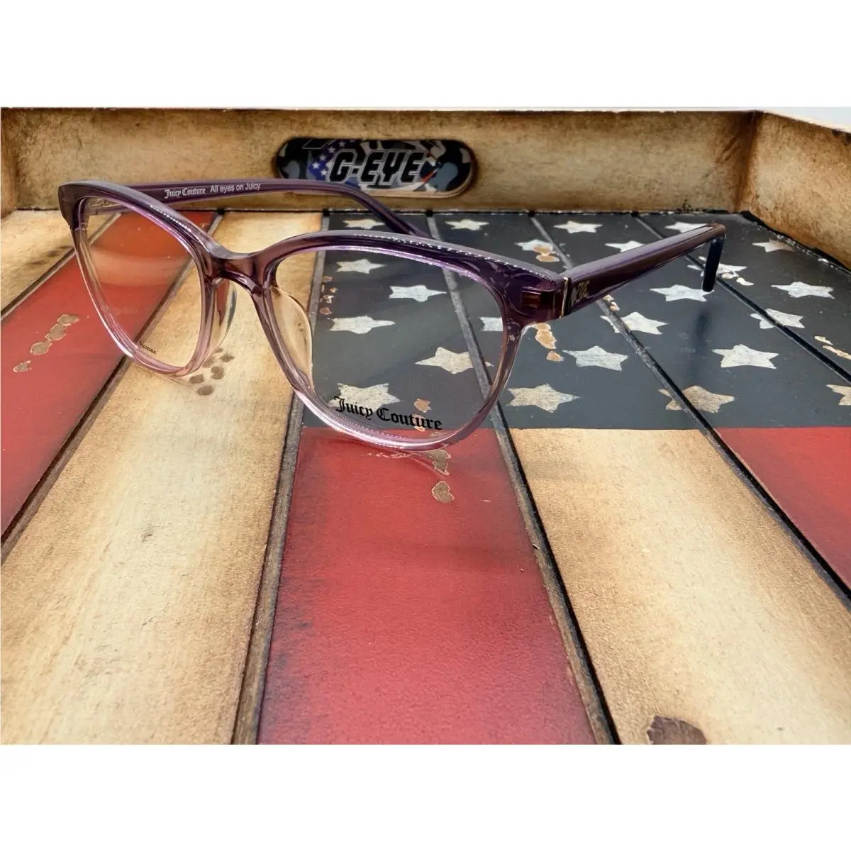 Juicy Couture Eyeglasses JU197 B3V Crystal Purple 51mm Frame Option To Add RX