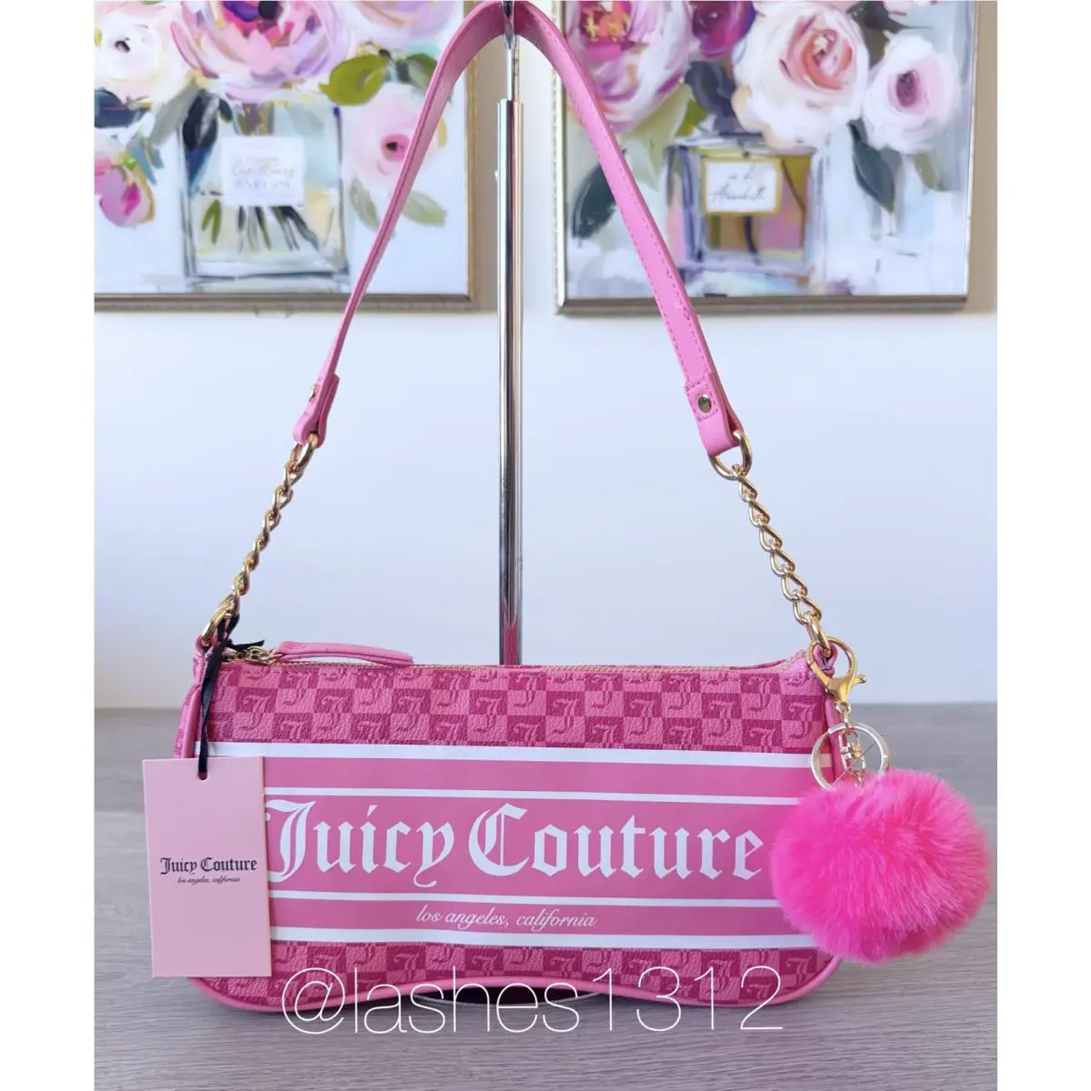 Juicy Couture Purse Fashionista Shoulder Bag - Pink