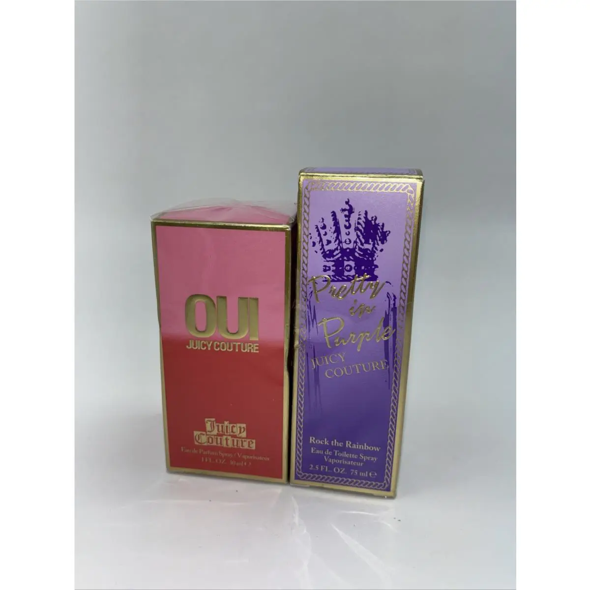 2pk Bundle Juicy Couture Oui Pretty in Purple Rock The Rainbow Spray