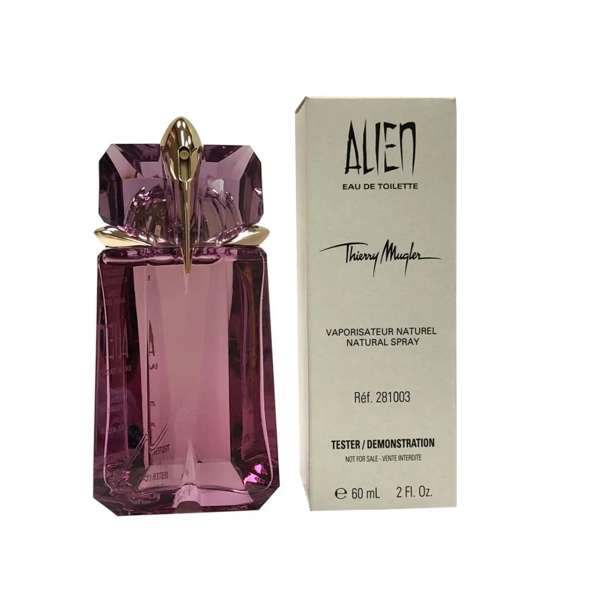 Thierry  Ladies Alien Edt Spray 2.0 oz Tester Fragrances 3439602810033 by Mugler