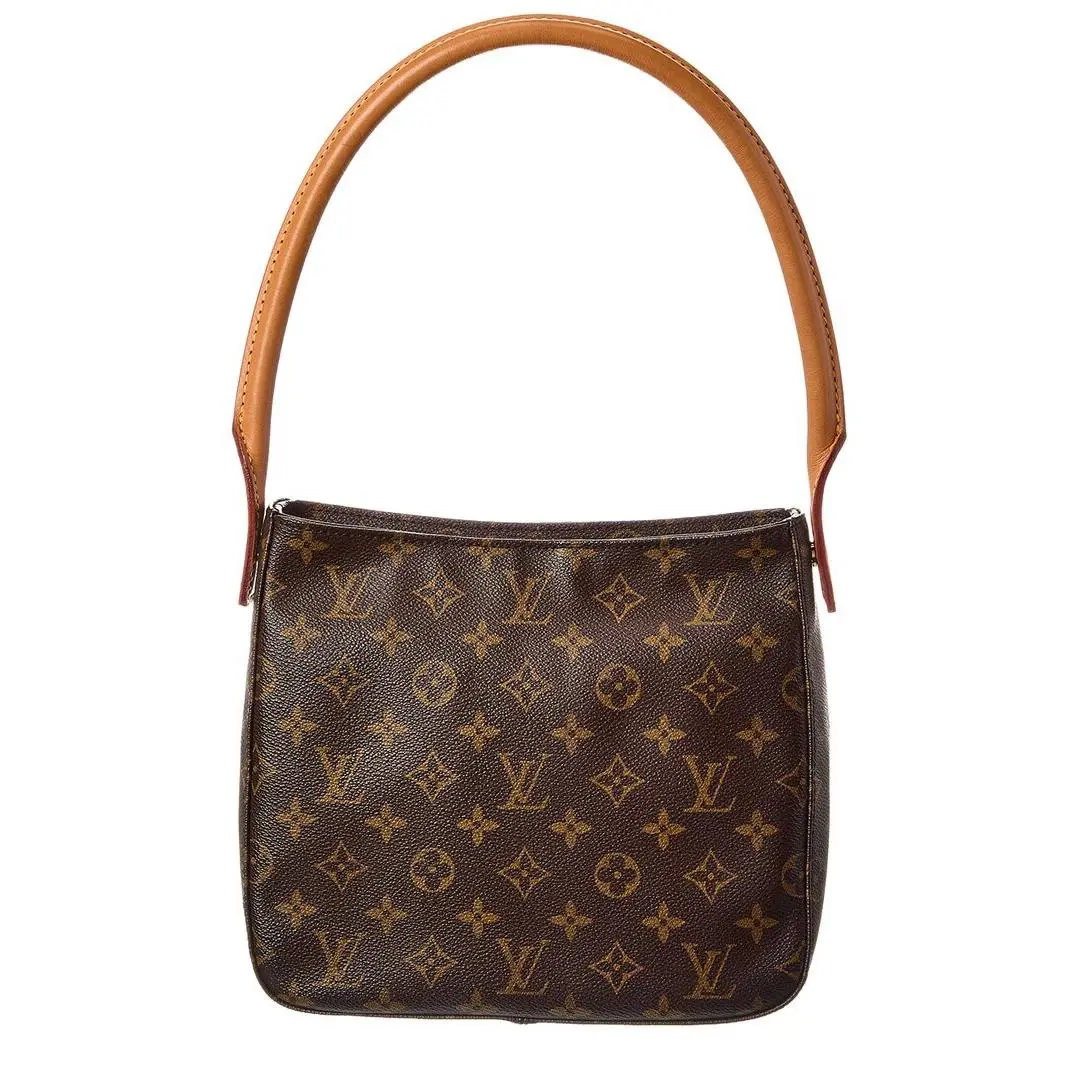 Brown Monogram Canvas Looping Mm Pre-loved Women`s by Louis Vuitton