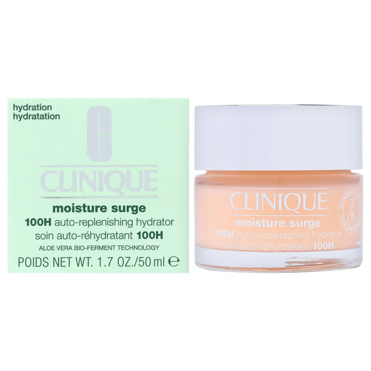 2 Pack Moisture Surge 100-Hour Auto-replenishing Hydrator by Clinique - 1.7 oz