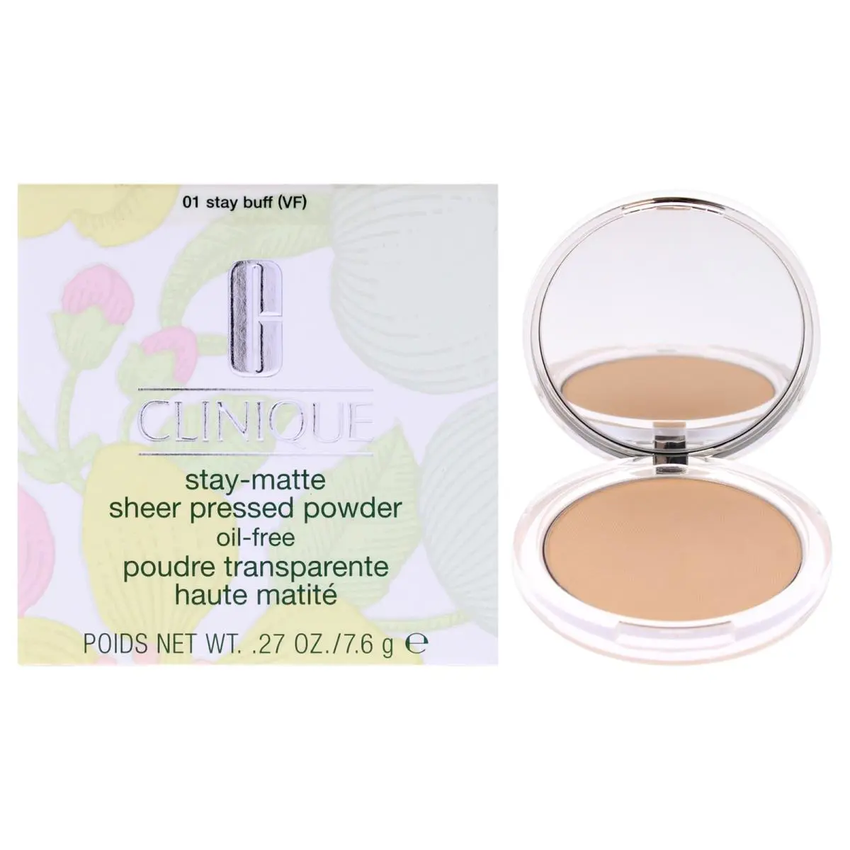 3 Pack Stay-matte Sheer Pressed Powder - 01 Stay Buff by Clinique - 0.37 oz