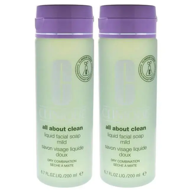 Clinique K0007202 6.7 oz All About Clean Liquid Facial Soap Mild For Unisex