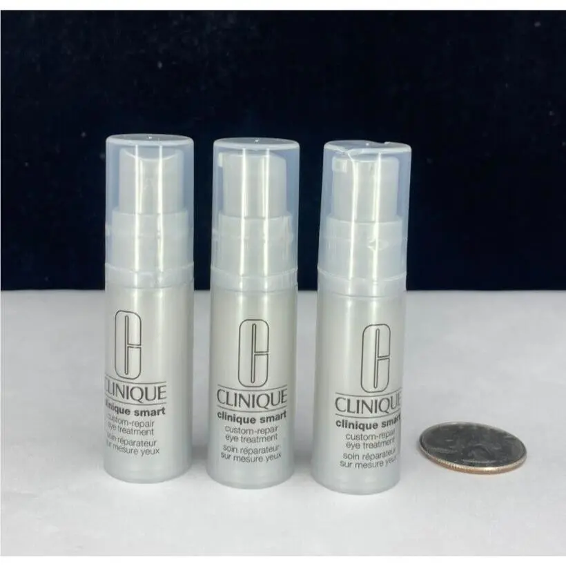 Clinique Smart Custom Repair Eye Treatment- Travel Size 0.17oz Lot of 3 - Rare