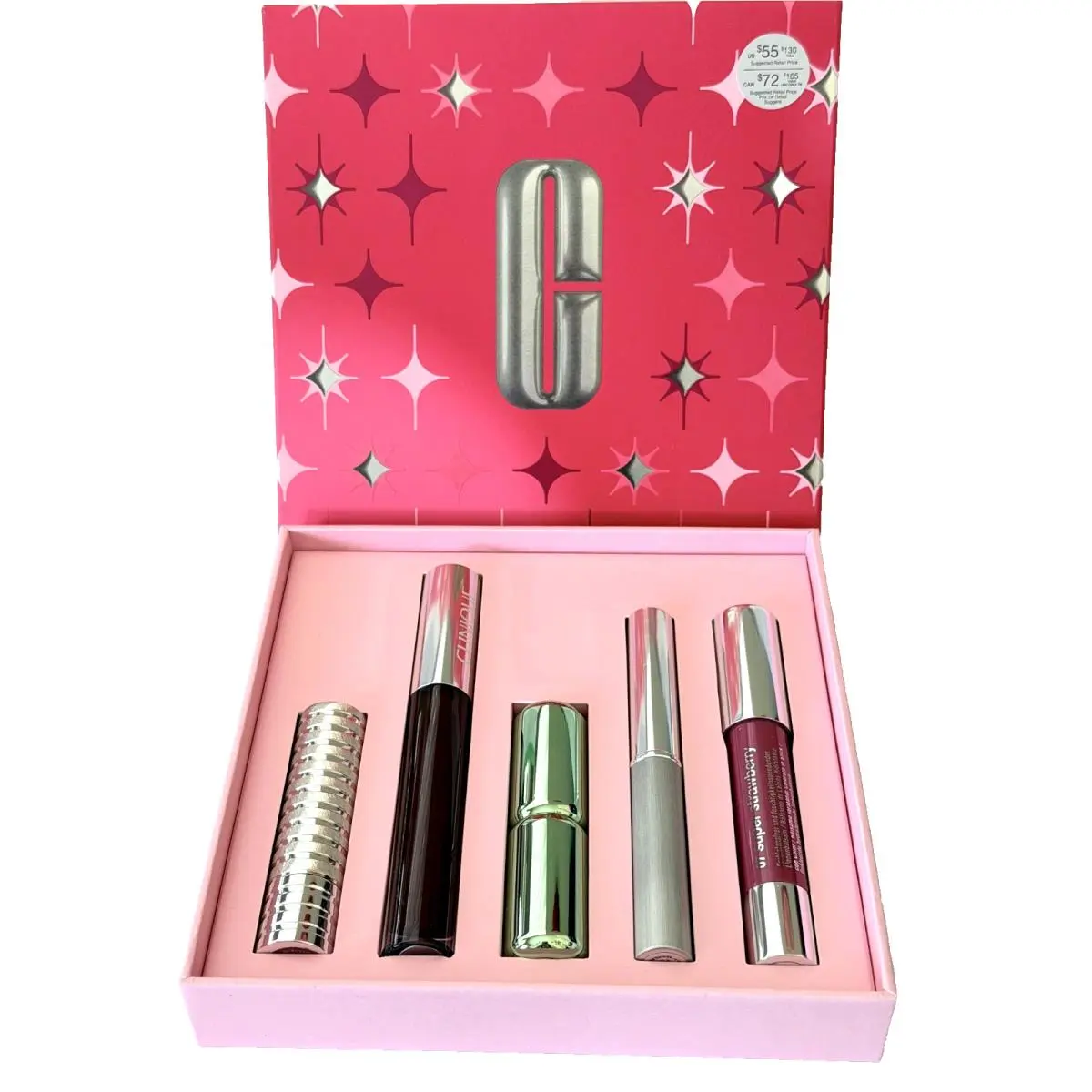 Clinique 5-Pc Lip Vault Set: Black Honey/chubby Stick/gloss/lipstick Full Sized