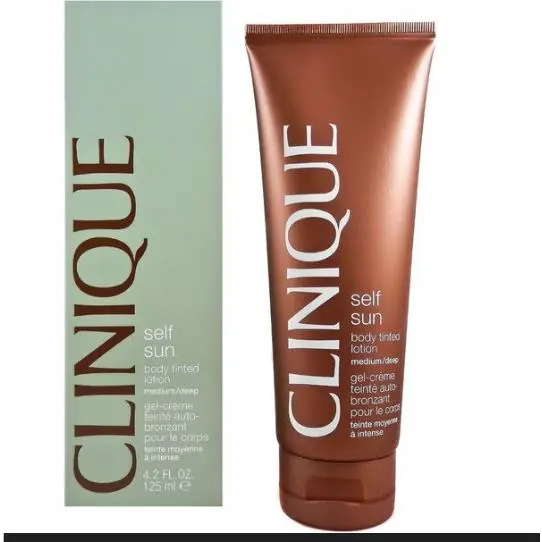 Clinique Self Sun Body Tinted Med /deep Lotion Suntan 4.2 fl oz