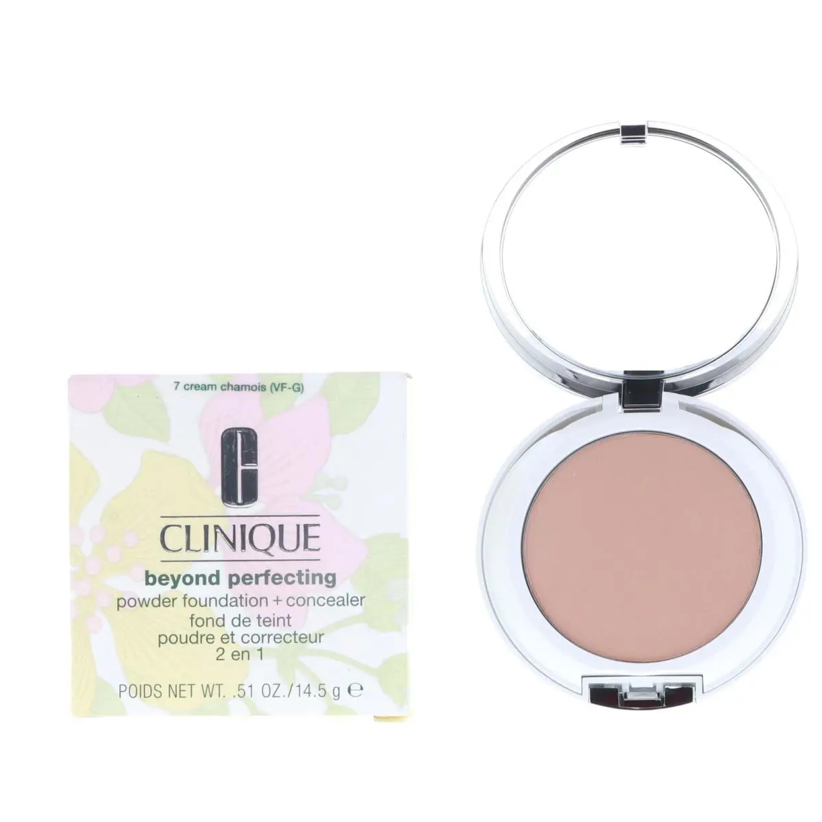 Clinique Beyond Perfecting Powder Foundation + Concealer 07 Cream Chamois 0.51oz
