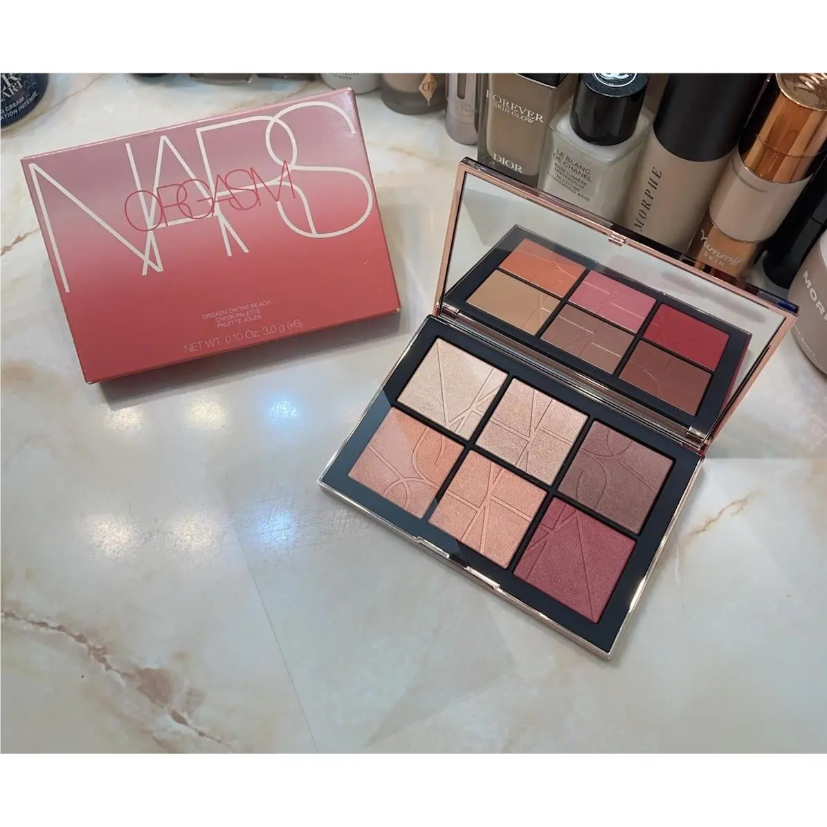 Nars ‘orgasm ON The Beach’ Cheek Palette Full Size Rare Htf