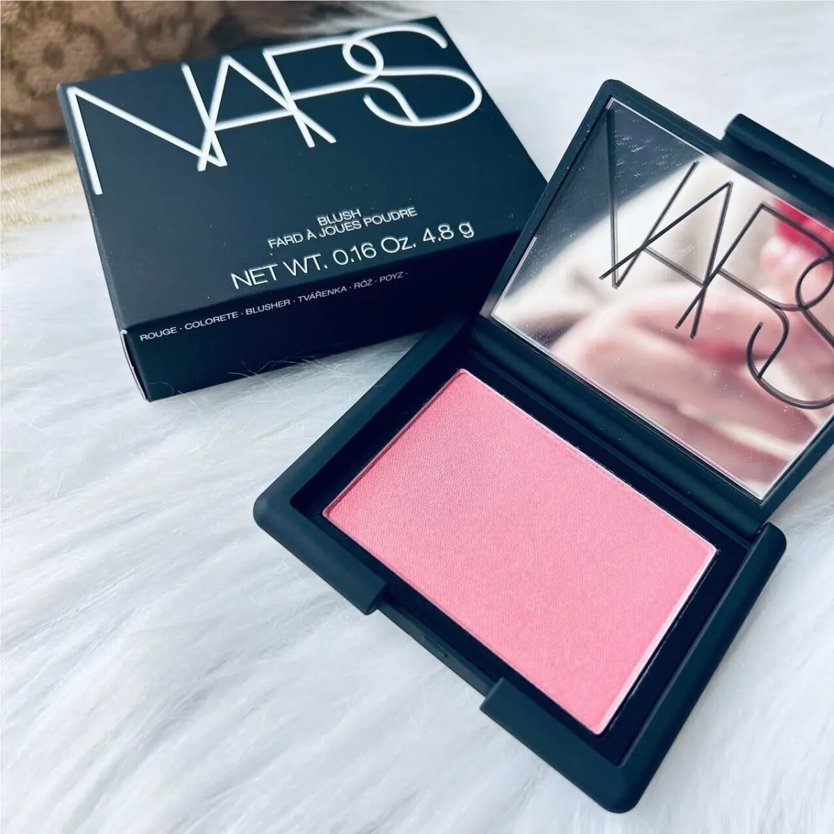 Nars Powder Blush Shade Orgasm Full Size 0.16OZ./4.8g Old Formula with Talc