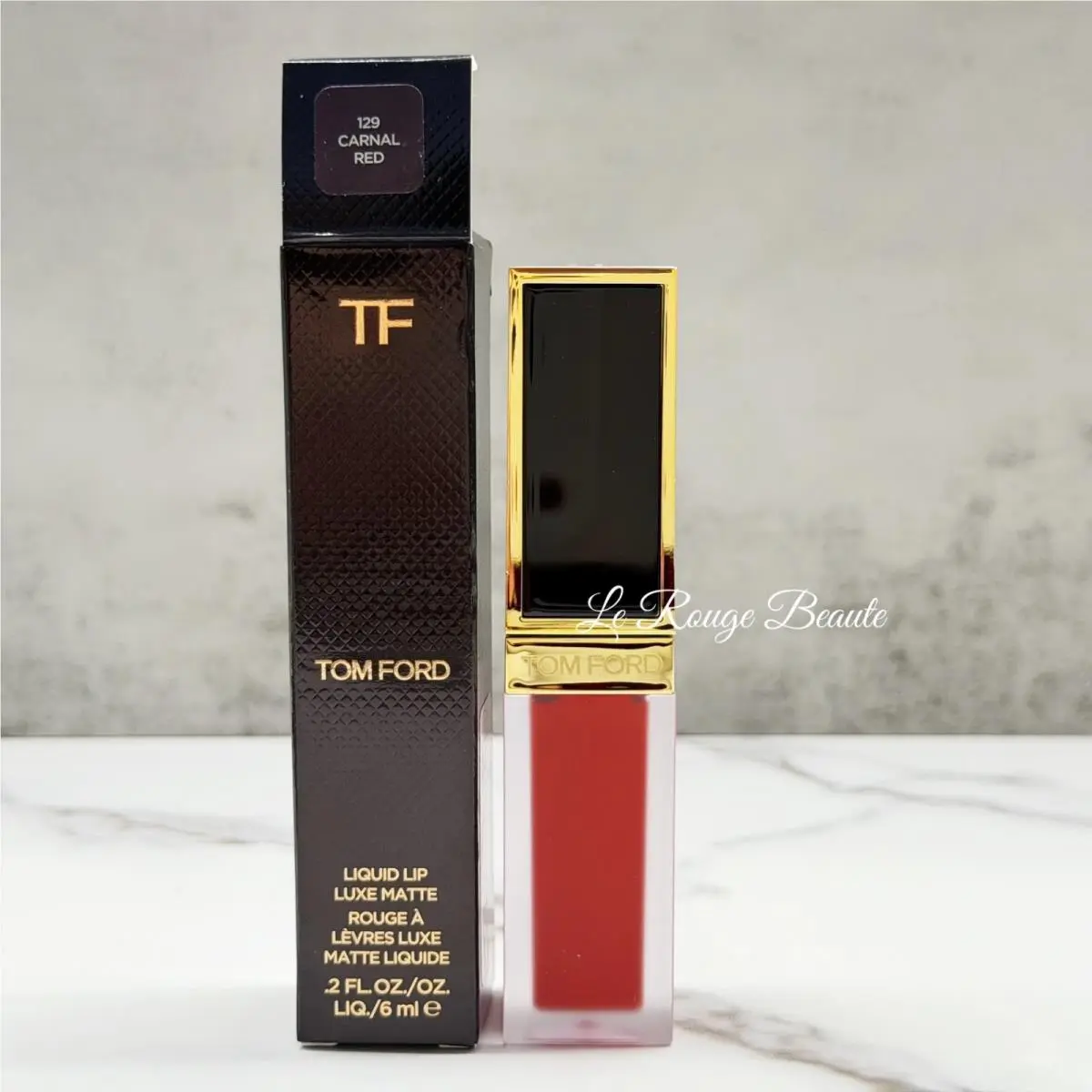 Liquid Lip Luxe Matte Lipstick - Pick Your Color 129 Carnal Red by Tom Ford