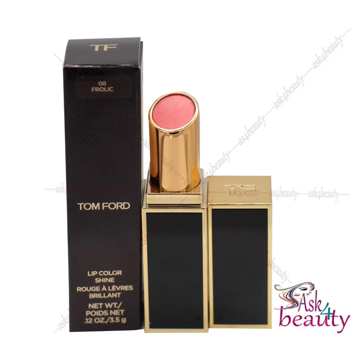 Lip Color Shine Choose Shade 08 Frolic by Tom Ford