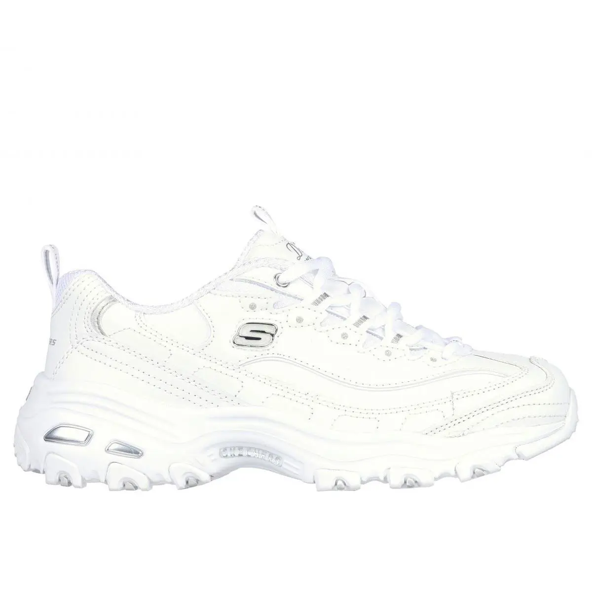 Skechers shoes - WHITE/SILVER 5