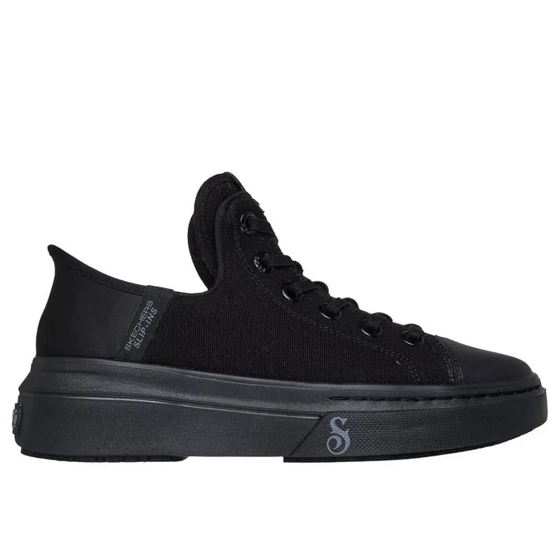 Skechers Work Women`s Hands Free Slip-ins® Work™ x Snoop Dogg: Snoop One Slip Re - BLACK