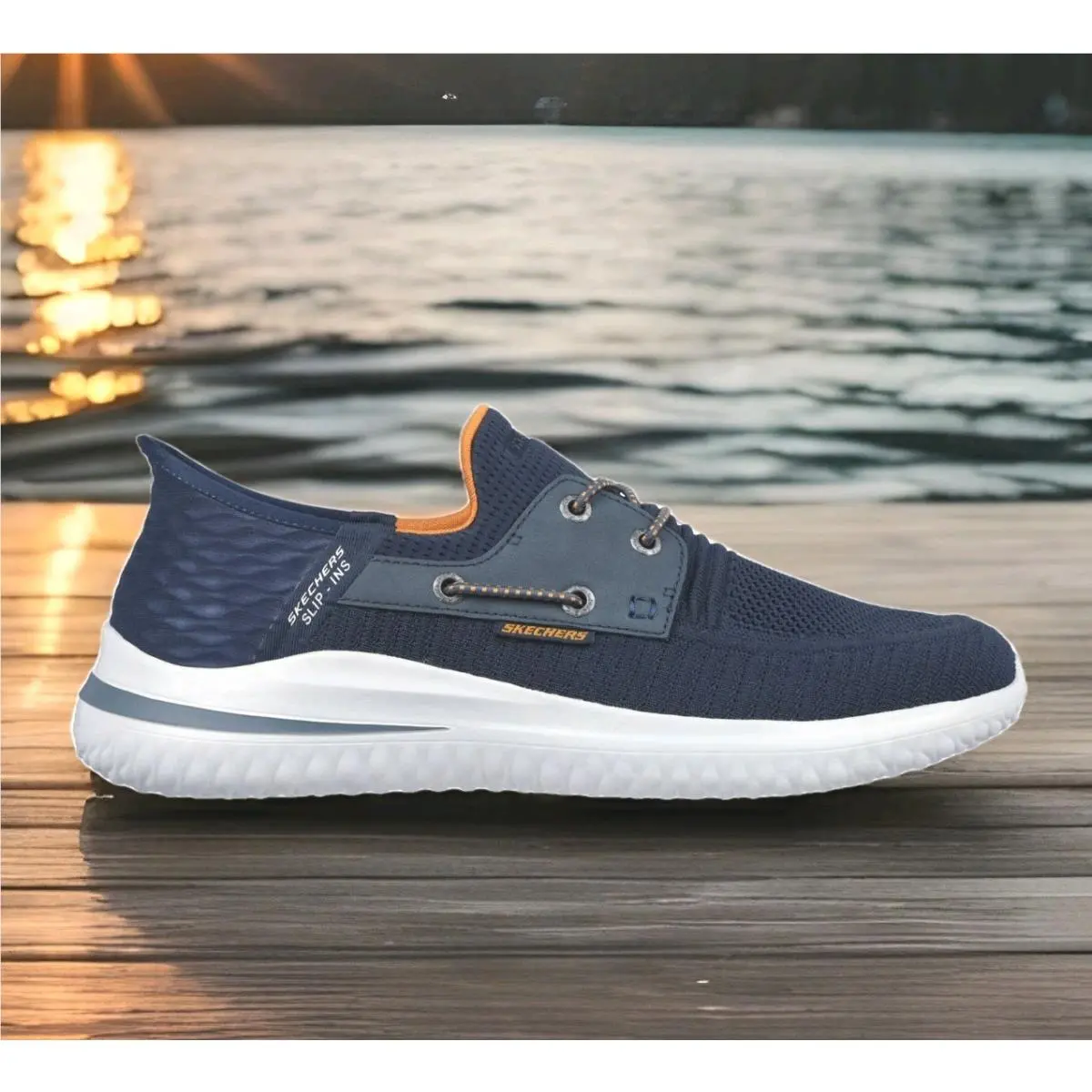 Skechers shoes - skechers delson 3.0 roth - delson roth - 210606/NVY - navy 20