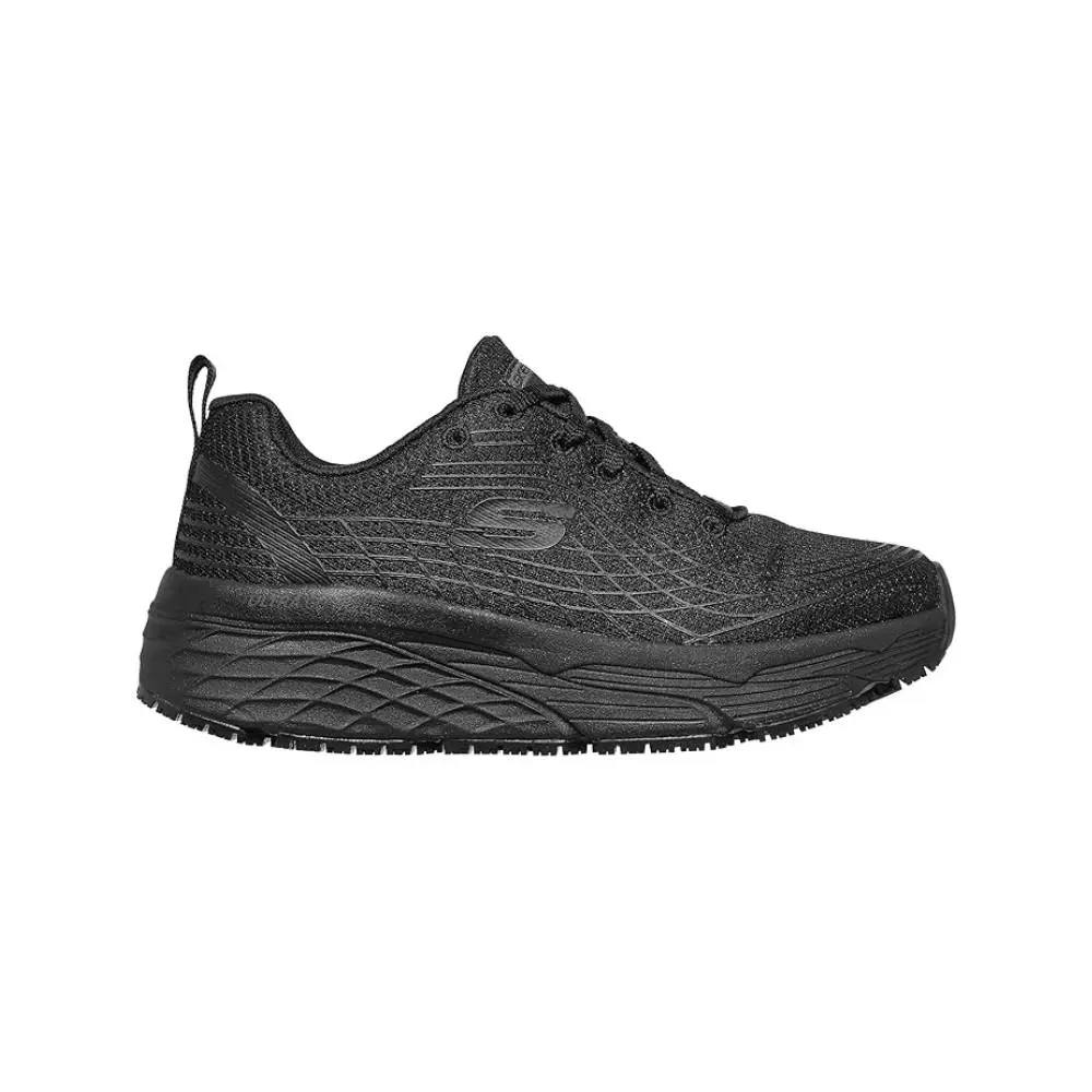 Skechers Women`s Relaxed Fit Max Cushioning Elite SR Shoe Black - Black