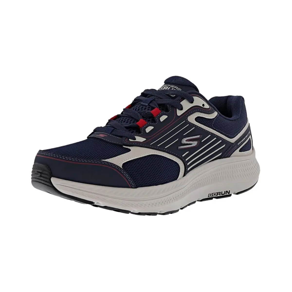 Skechers Men’s GO Run Consistent 2.0 220866WW/NVRD 4E Wide Width Sneakers - NAVY / RED