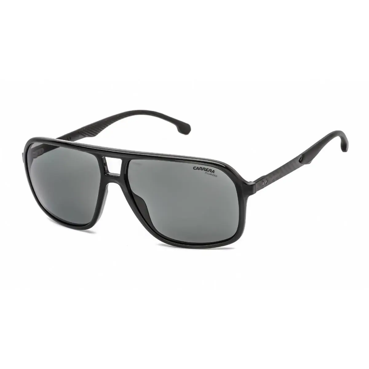 Carrera Polarized Grey Navigator Men`s Sunglasses Carrera 8035/S 0KB7/M9 61 - Grey, Frame: Black, Lens: Gray