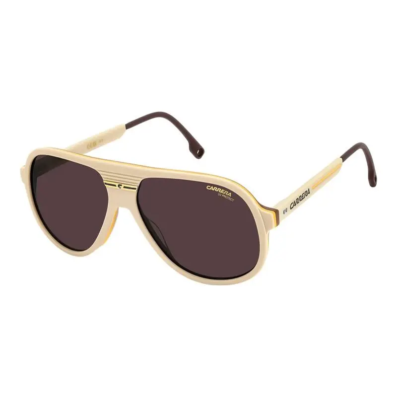 Carrera C Sport 07/S Sunglasses Sun Glasses 010AK2 Beige 59mm Men - Frame: Beige, Lens: Mauve, Code: 010AK2