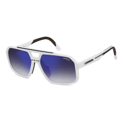 Carrera C-SPORT-03/S Sunglasses Sun Glasses Matt White 6HTKM 61mm - Frame: MATT WHITE, Lens: KM GREY MIRROR SHADED, Code: 6HTKM