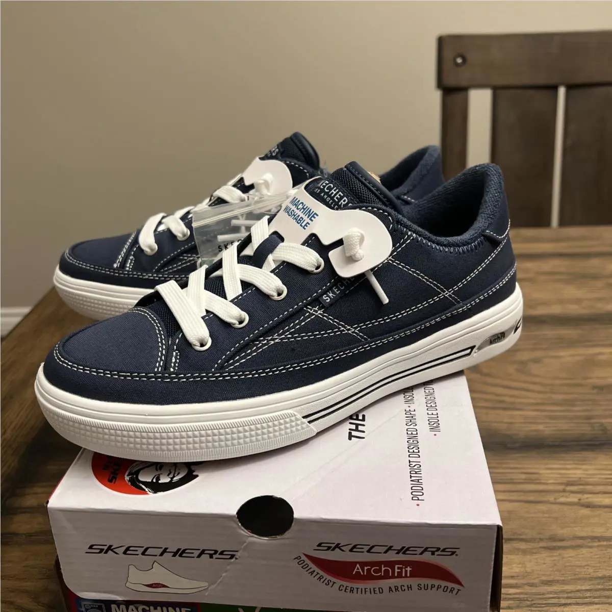 Skechers shoes - Skechers Street Arch Fit Arcade - 177195 - Blue (UPC: 0197627444703) 1