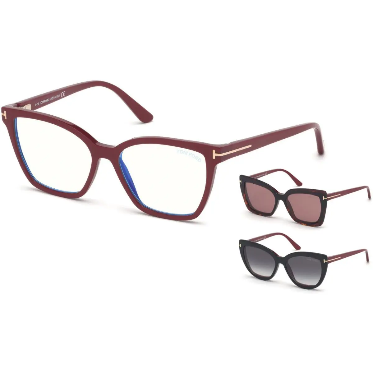 Tom Ford FT5641-B Shiny Dark Fuxia Shiny Dark Fuxia 075 Eyeglasses