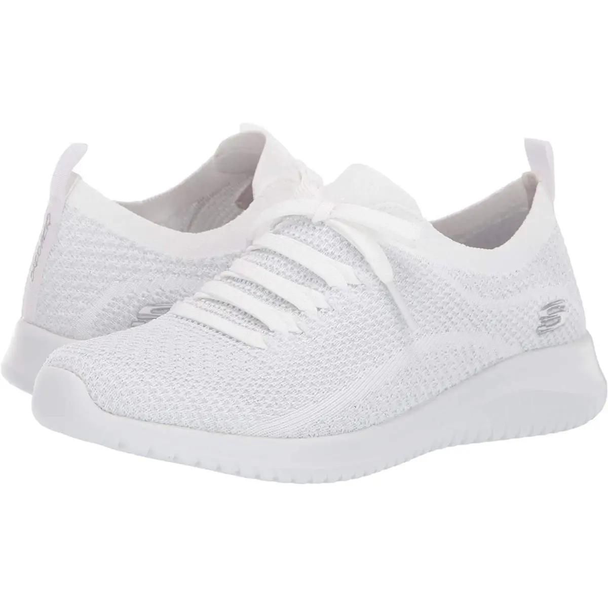 Skechers shoes - 12843 - 12843 - White/Silver (UPC: 191665349136) 5