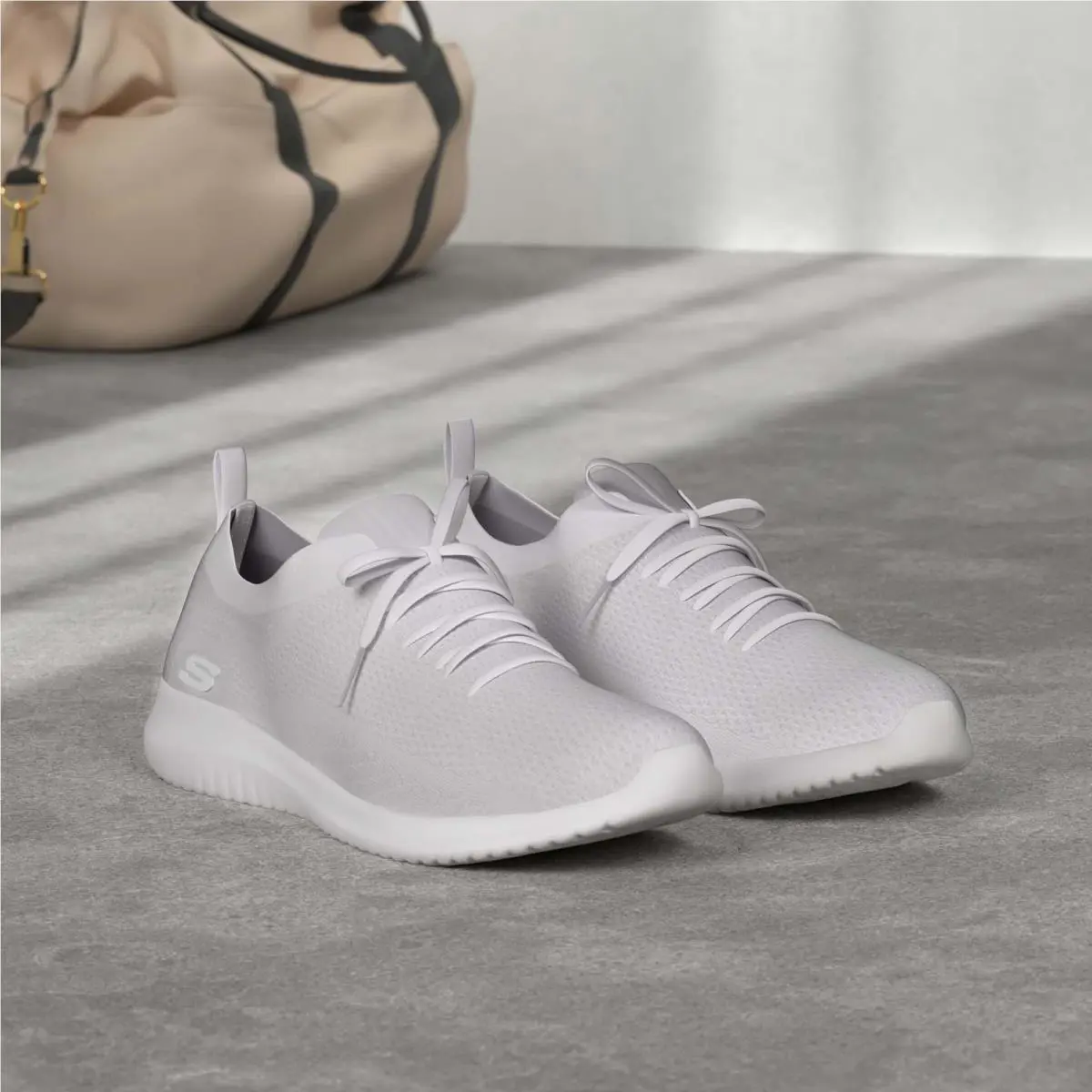Skechers shoes - 12843 - 12843 - White/Silver (UPC: 191665349136) 0